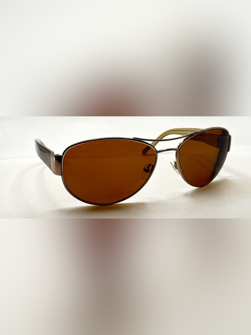 Kirkland Signature Spartanburg Brown Gold Pilot Sunglasses Frames Only